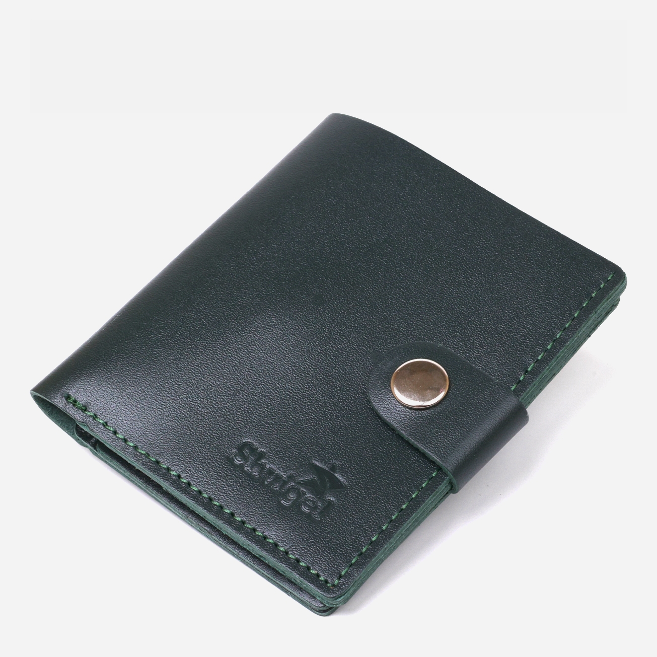 

Кошелек кожаный Shvigel leather-16490 Зеленый