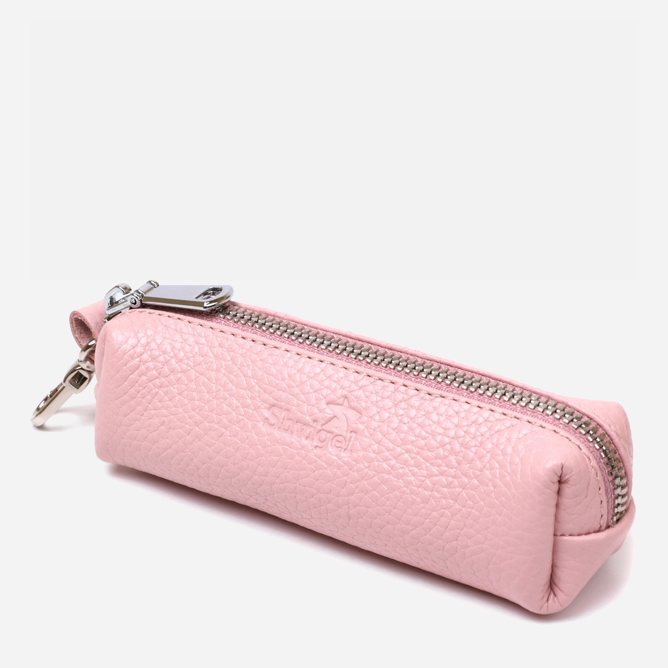 

Женская ключница кожаная Shvigel leather-16538 Розовая