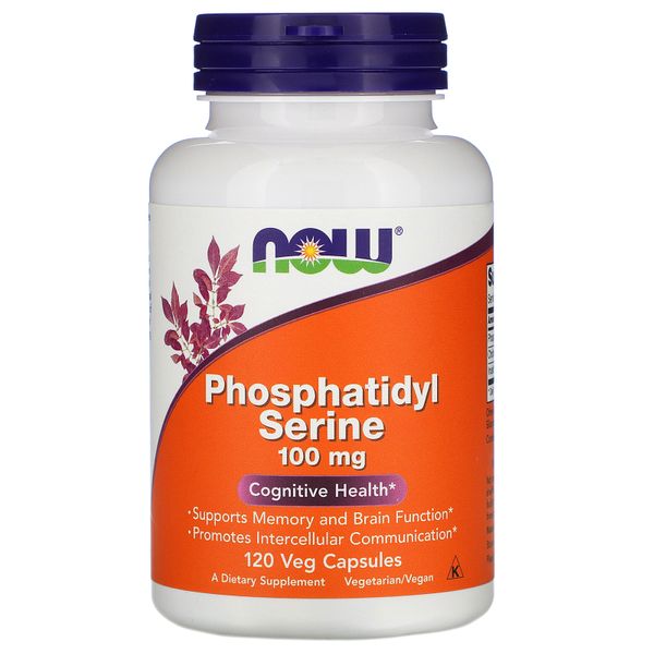 

Фосфатидилсерин Phosphatidyl Serine Now Foods 100 мг 120 капсул (NF690)