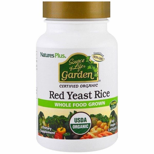 

Червоний дріжджовий рис Red Yeast Rice USDA Organic Nature's Plus Source of Life Garden 60 капсул (NP067)