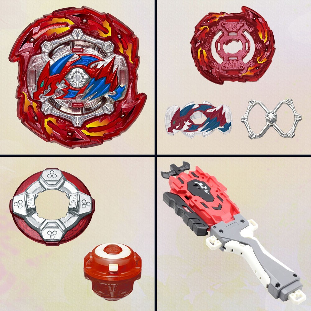 

Beyblade B-146 Flare Dragon (волчок бейблейд Флеир Драгон) + двухсторонний ниточный лаунчер + ручка