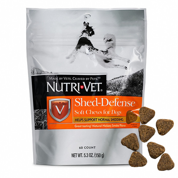 

Вітаміни для шерсті собак Nutri-Vet Shed-Defense Soft Chews жувальні таблетки 60 шт.