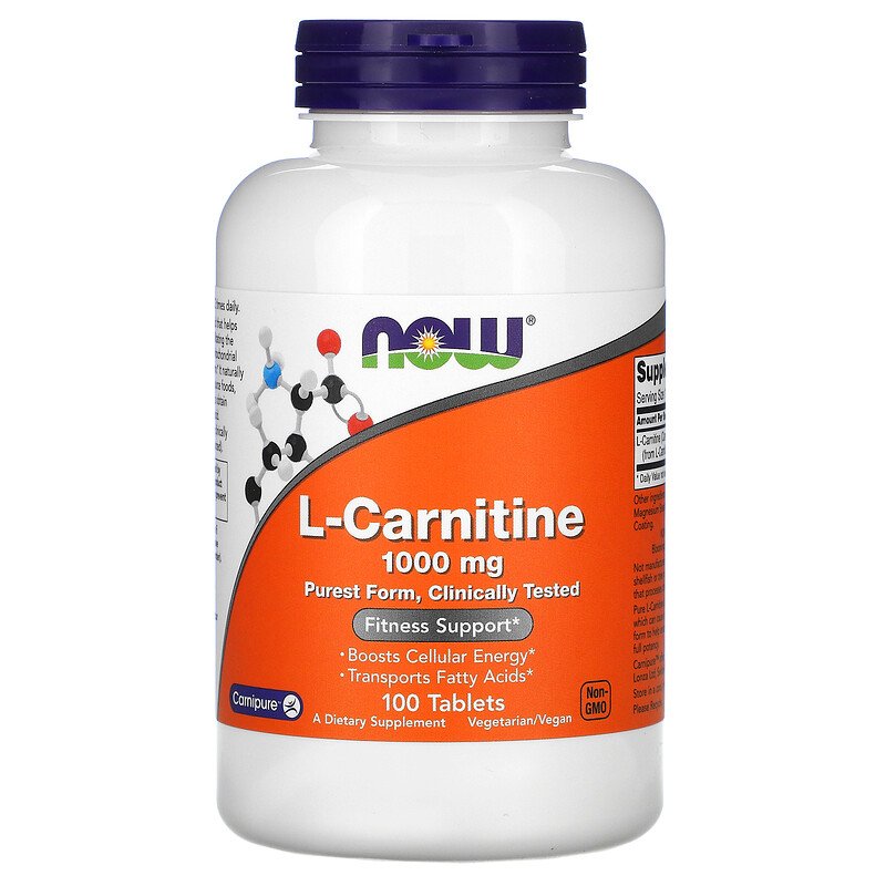 

L-карнитин Now L-Carnitine 1000 mg 100 таб Без вкуса (3327f51)