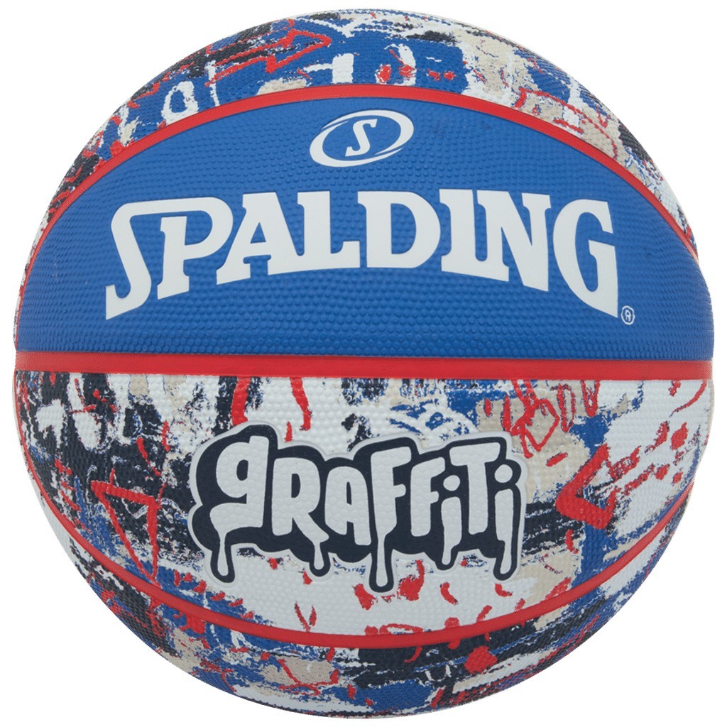 

Мяч баскетбольный Spalding Blue Red Graffiti размер 7 резиновый для игры на улице (84377Z)