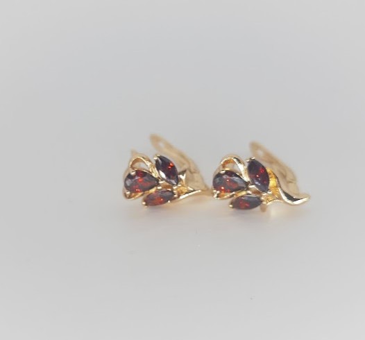 

Серьги Xuping Медицинское золото 1,8см (б013)