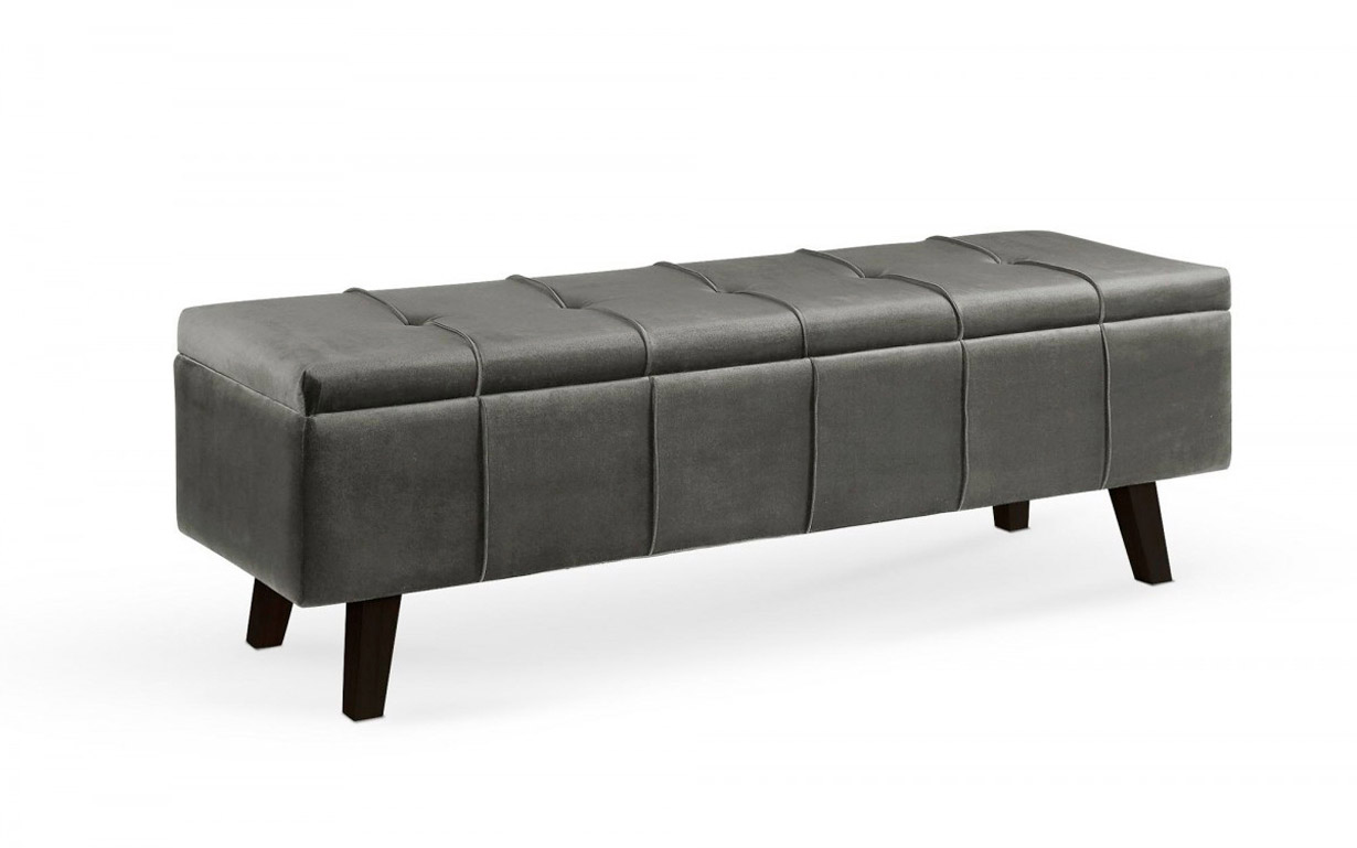 

Скамья с контейнером Massimo dark grey Halmar