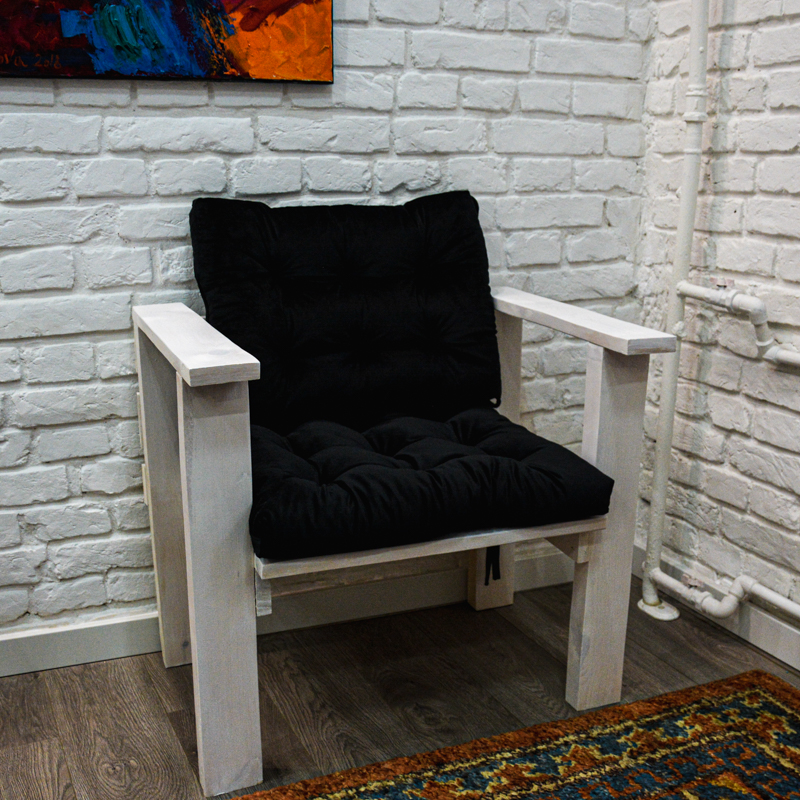 

Подушка для садового кресла Time Textile Velours COAL Черный 13746-sp 50х60