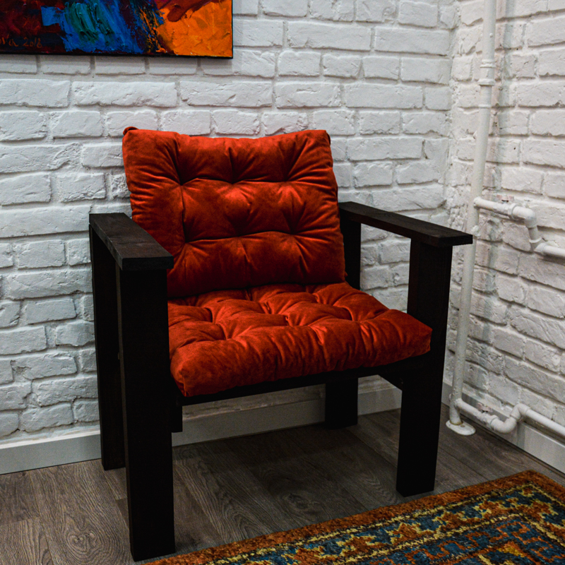 

Подушка для садового кресла Time Textile Velours Scarlet Красный 13742-sp 50х60