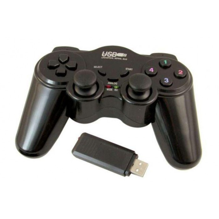 

Беспроводной bluetooth джойстик для ПК PC GamePad DualShock вибро Vander EW-800 Чёрный