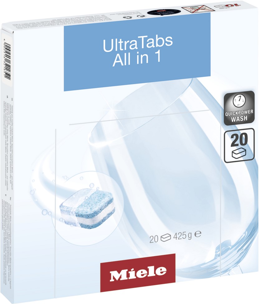 

Таблетки Miele для посудомоечных машин Ultra Tabs All in 1 (20 шт)