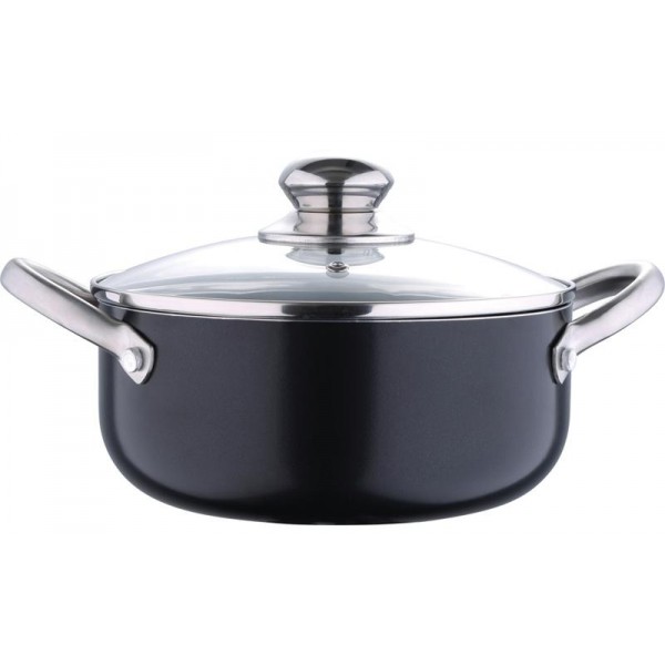 

Кастрюля алюминиевая Bergner ProChef 4.3л индукционная с крышкой