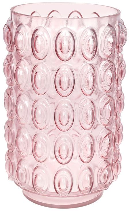

Ваза декоративная Ancient Glass "Bubbles" 30х19см, стекло, розовый
