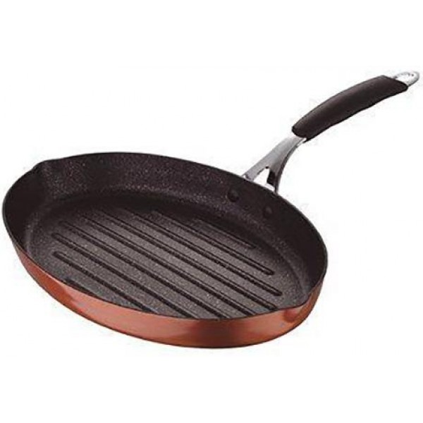 

Сковорода-гриль Bergner Copper 32х22x5.4см с антипригарным покрытием, медный