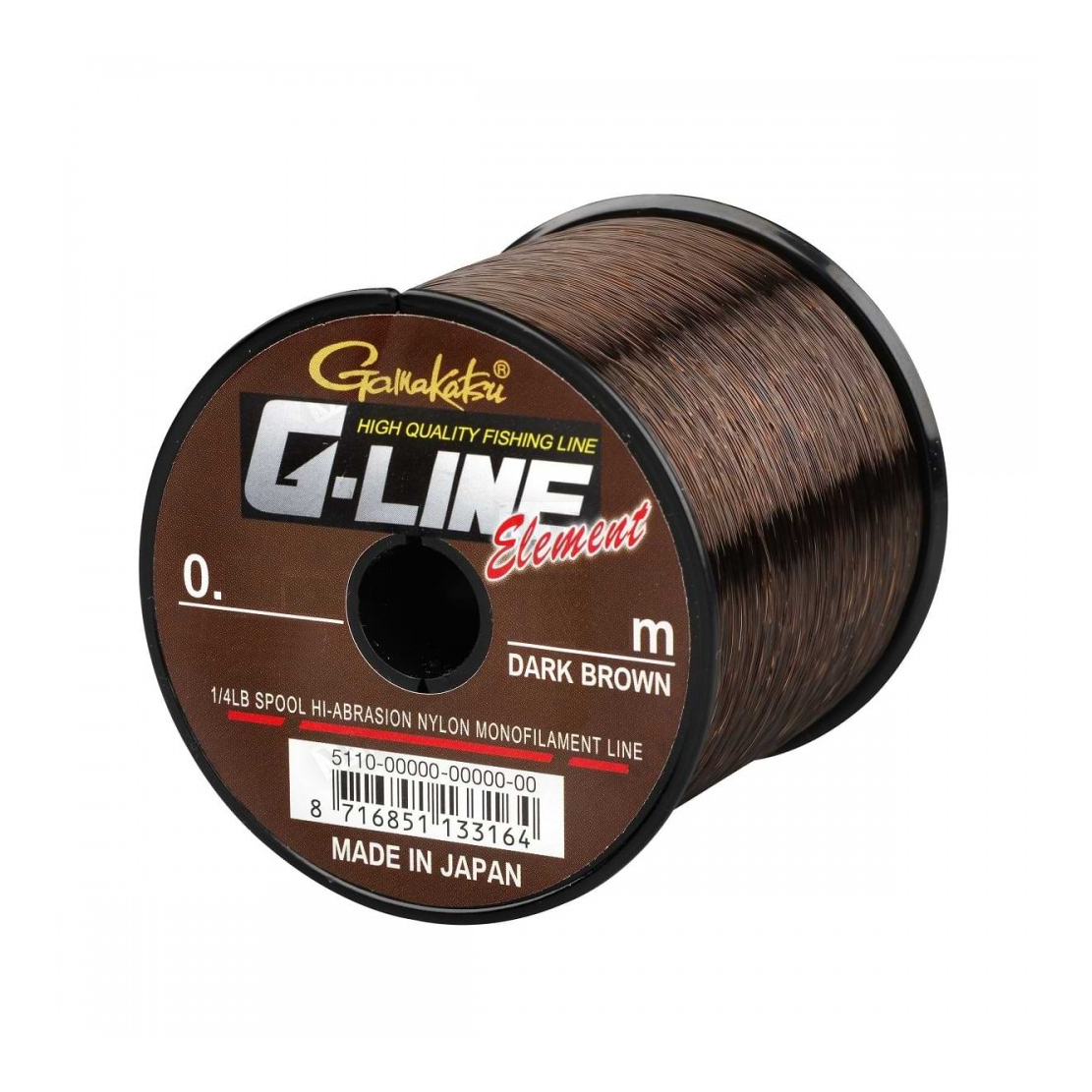 

Леска Gamakatsu G-Line Element Dark Brown 755m 0.40mm, 11,8kg коричневый