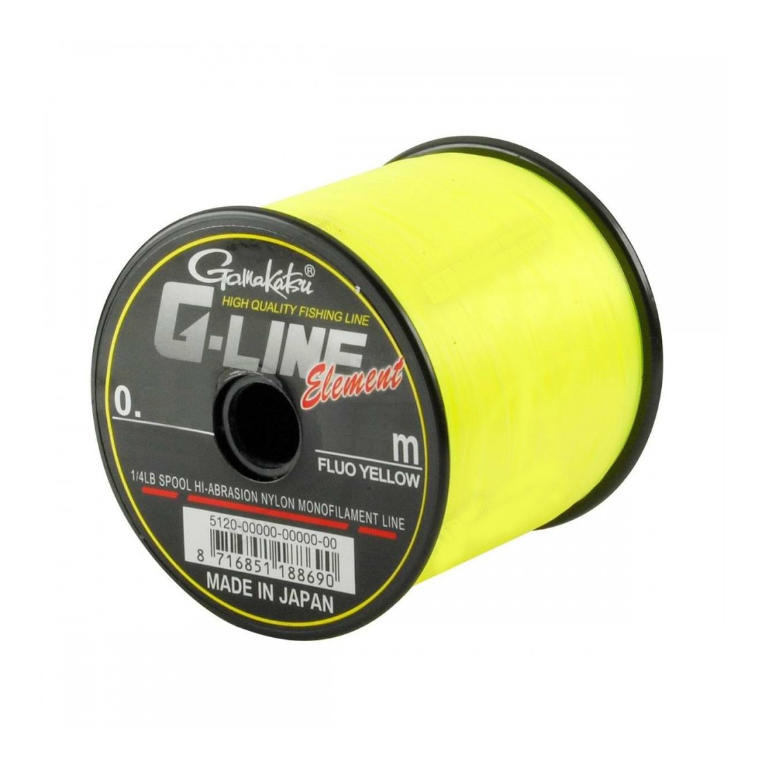 

Леска Gamakatsu G-Line Element Fluo Yellow 450m 0.50mm, 17.6kg желтый (5120-50)