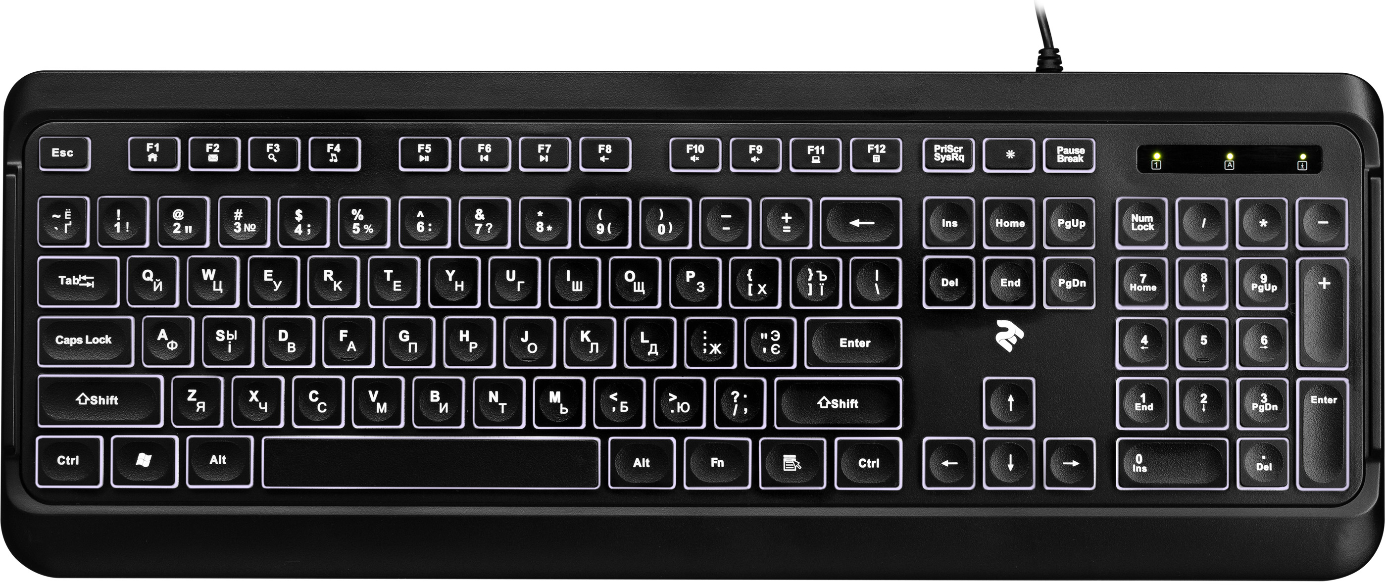 

Клавиатура проводная 2E KS120 USB Black (2E-KS120UB)