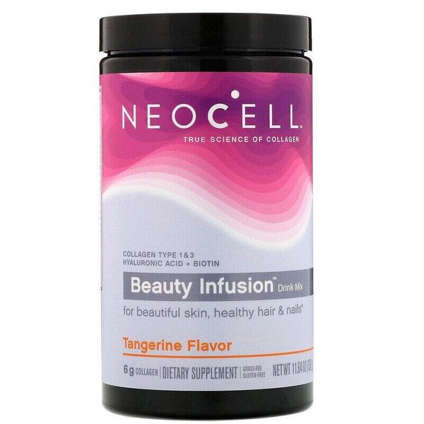 

Коллаген Тип 1 и 3 для красоты волос кожи и ногтей Beauty Infusion Neocell мандарин 330 г (NEL008)