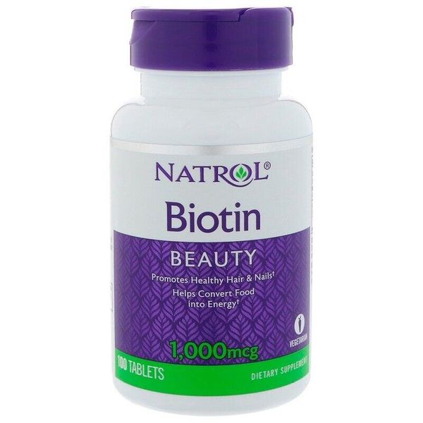 

Витамин В7 Биотин Biotin Natrol 1000 мкг 100 таблеток (NTRL029)