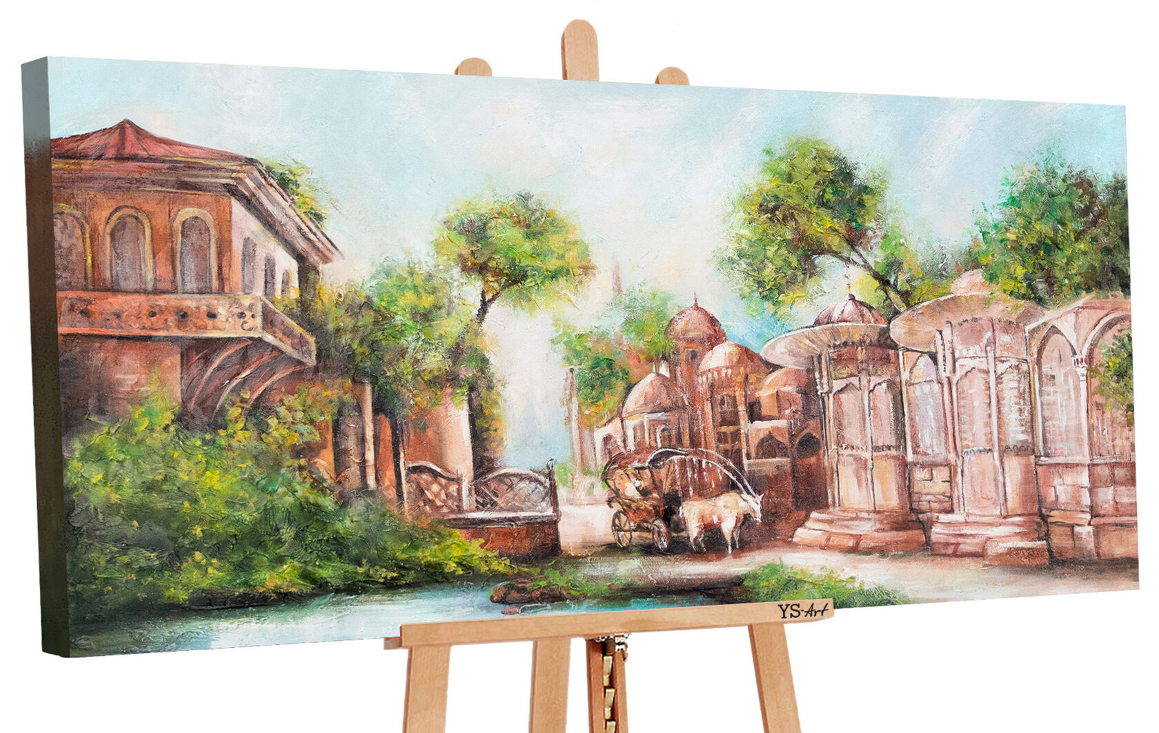 

Картина ручной работы YS Art «Городской пейзаж», 140×70 см (PS120В)