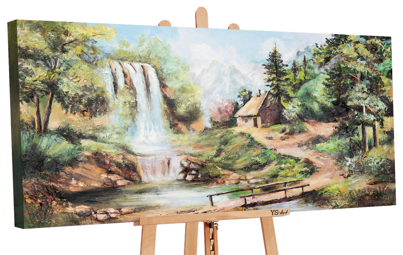 

Картина ручной работы YS Art «Водопад», 140×70 см (PS121В)