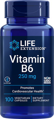 

Витамин В6 пиридоксин Vitamin B6 Life Extension 250 мг 100 капсул (LE014)