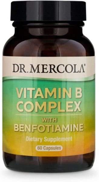 

Витамины группы В с бенфотиамином Vitamin B Complex Dr. Mercola 60 капсул (DM018)