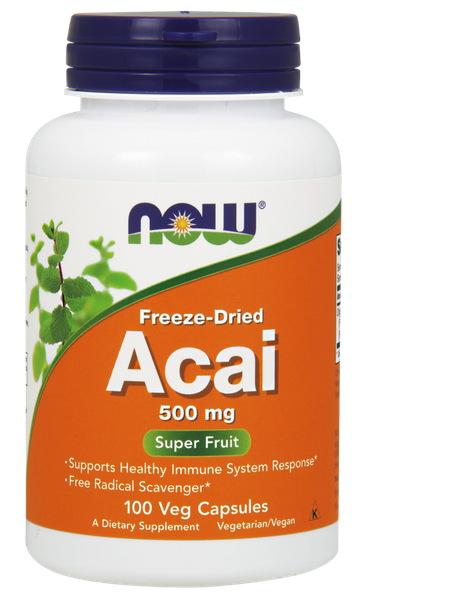 

Асаи Acai Now Foods 500 мг 100 капсул (NF138)