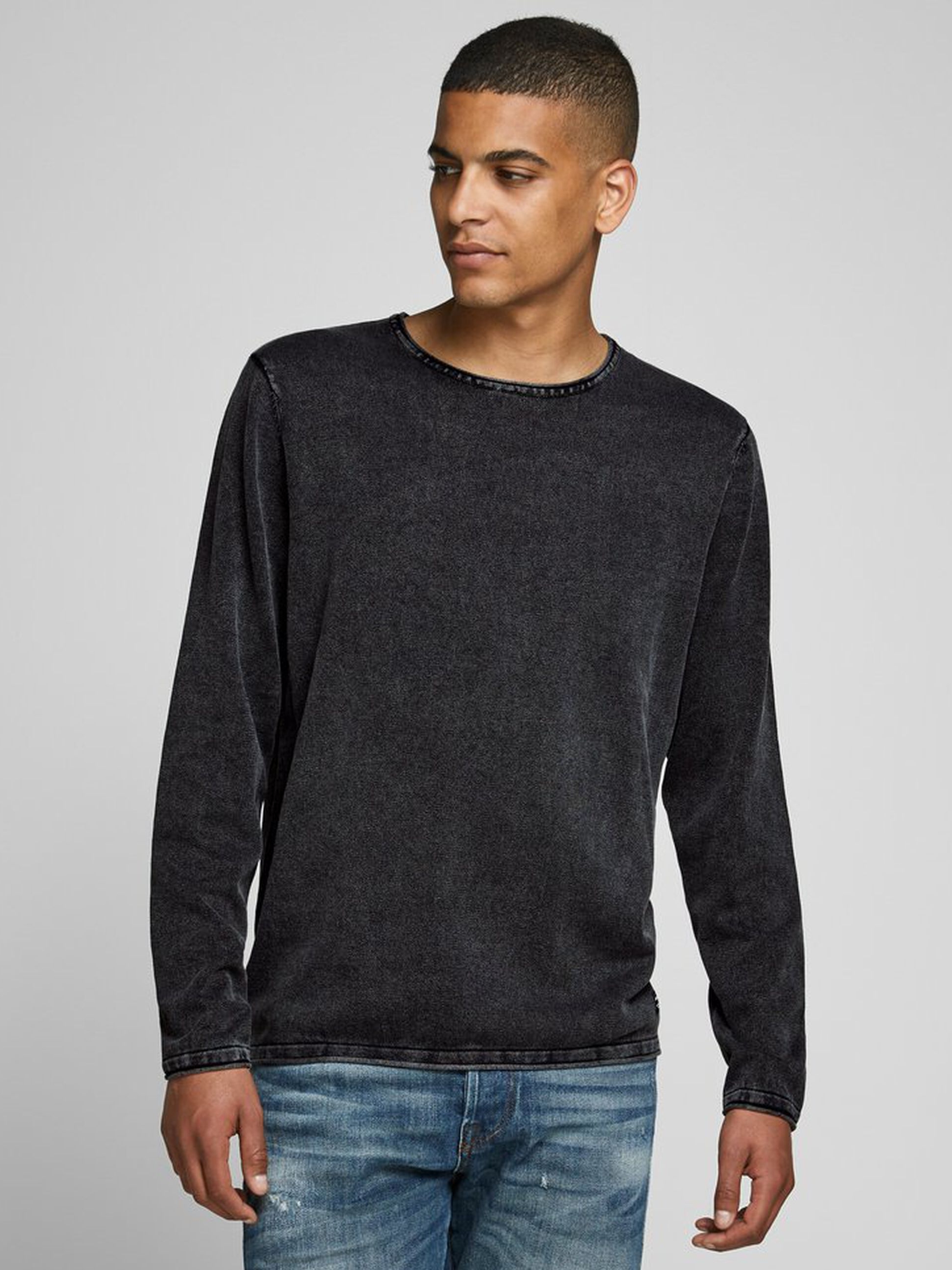 

Джемпер Jack & Jones 12174001  Caviar, Джемпер Jack & Jones 12174001 XS Caviar