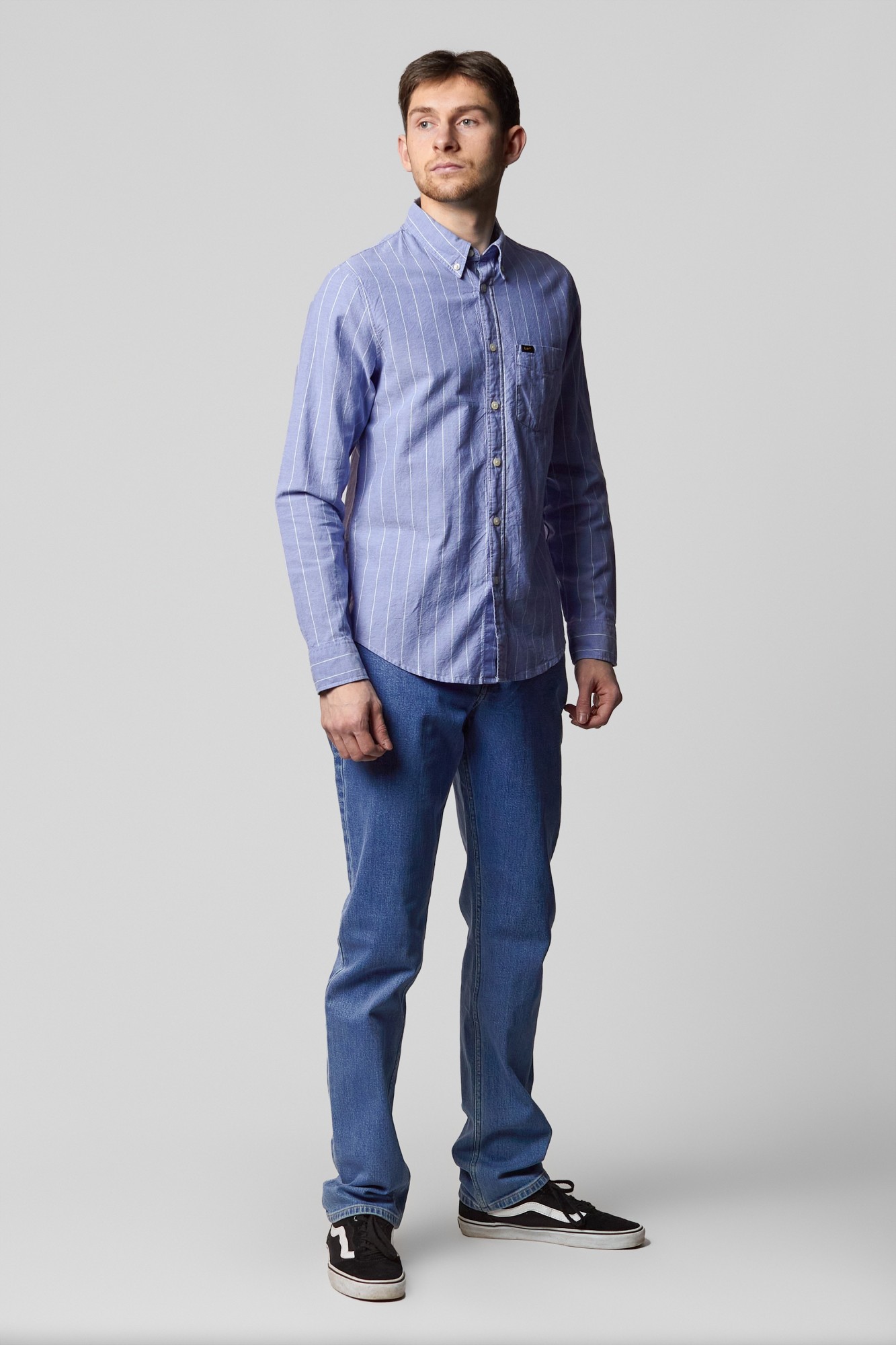 

Рубашка Lee Button Down Shirt Regular Fit Голубой -00, Рубашка Lee Button Down Shirt Regular Fit Голубой S-00