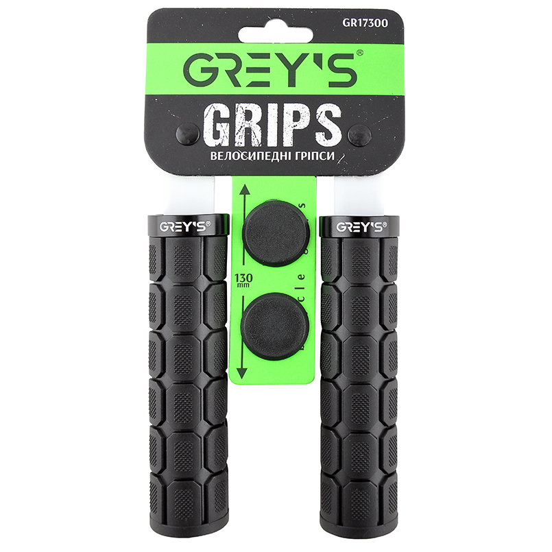 

Грипсы руля Grey's с резиновым покрытием 130 мм черные 2шт (GR17300)