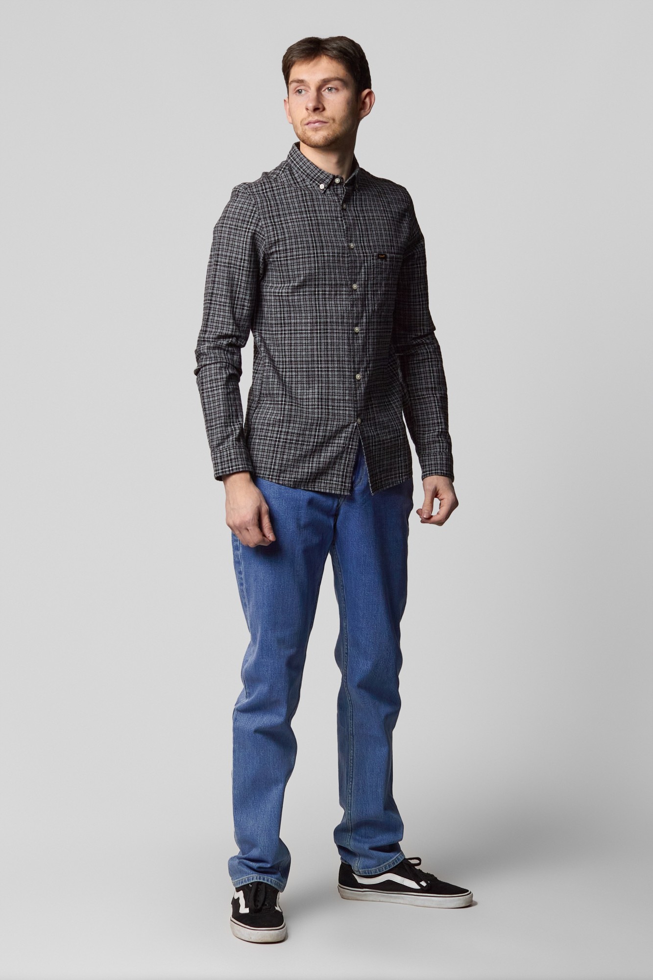 

Рубашка Lee Slim Button Down Slim Fit Черный -00, Рубашка Lee Slim Button Down Slim Fit Черный S-00