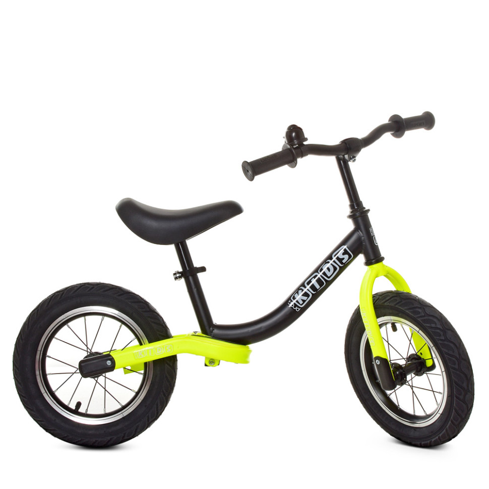 

Беговел детский Profi Kids М 5460A-8 Черно-салатовый, 12 дюймов