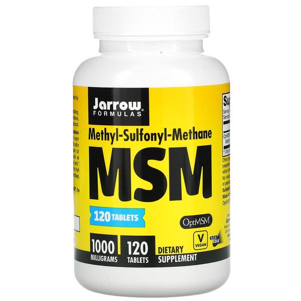 

Метил-сульфонил-метан MCM Jarrow Formulas 1000 мг 120 таблеток (JF122)