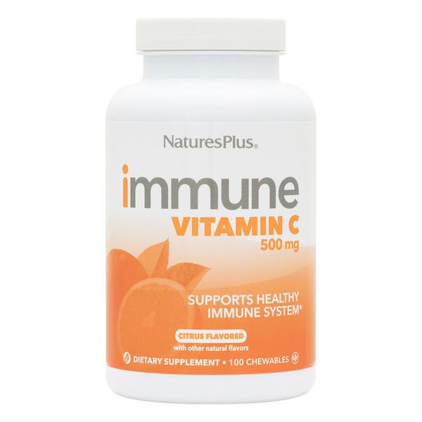 

Витамин C Immune Vitamin C Nature's Plus апельсин 500 мг 100 жевательных таблеток (NP242)