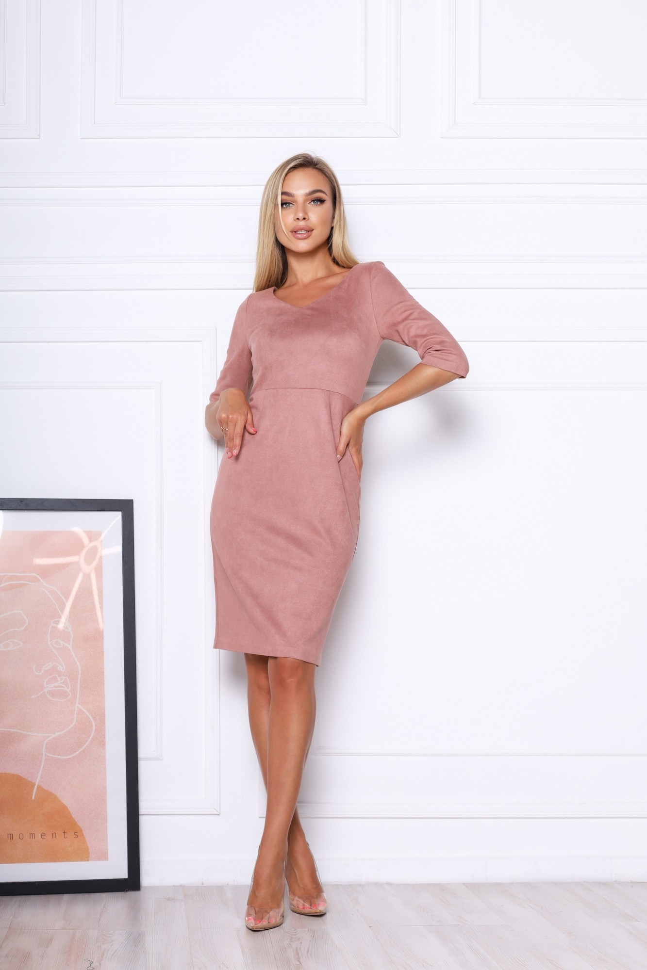 

Сукня жіноча Helga Perfect Look Агата pink пудровий М (0142)