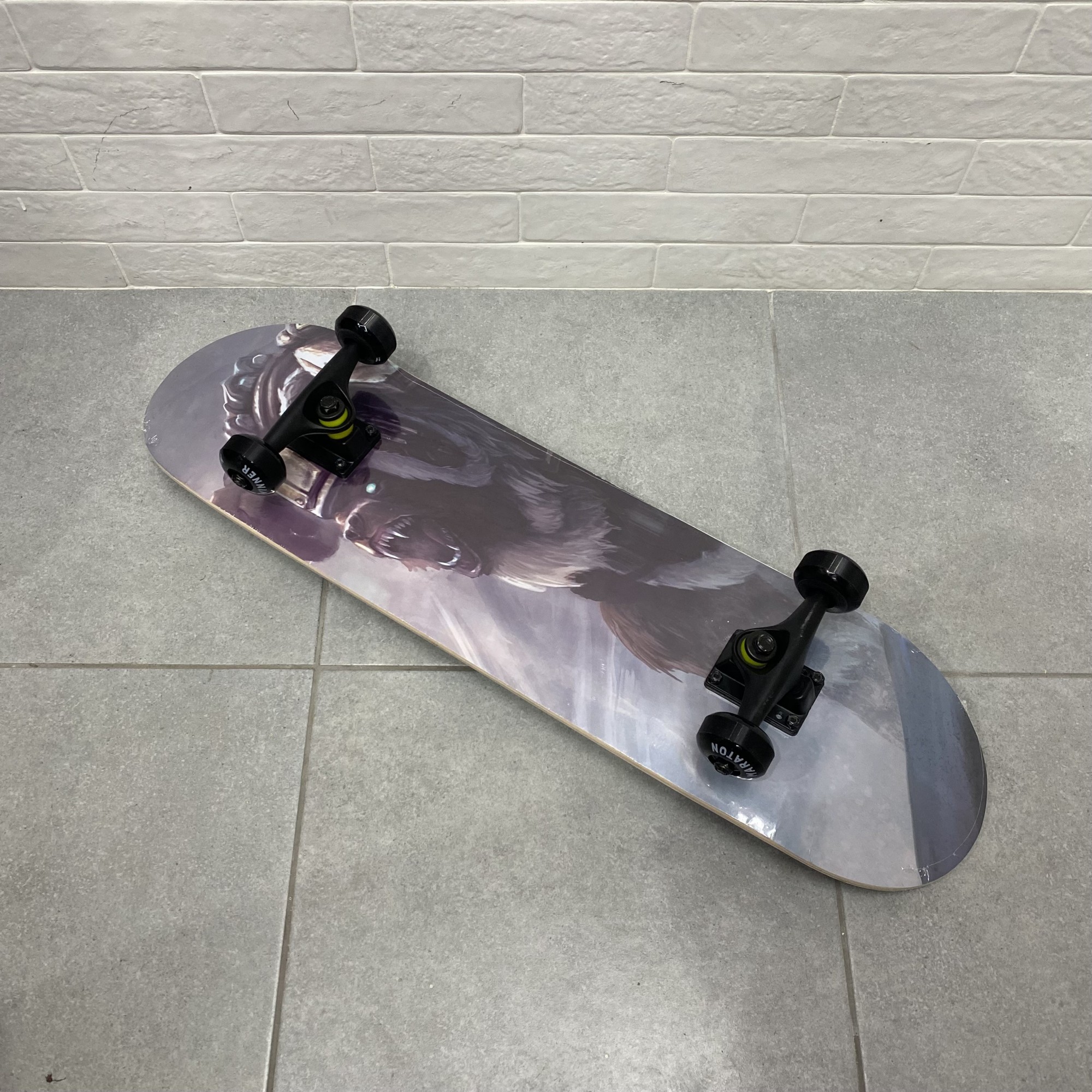 

Скейт скейтборд деревянный скейт трюковой для трюков Skate Maraton Matrix 2022, медведь