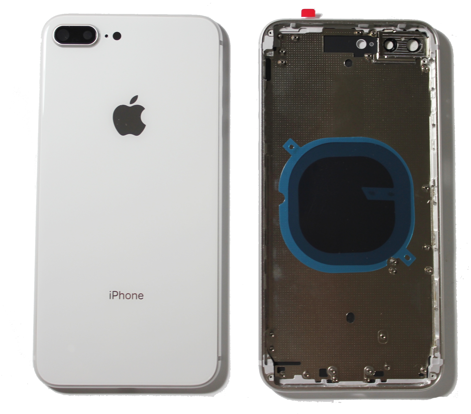 

Крышка задняя iPhone 8 Plus (5.5) с рамкой Silver