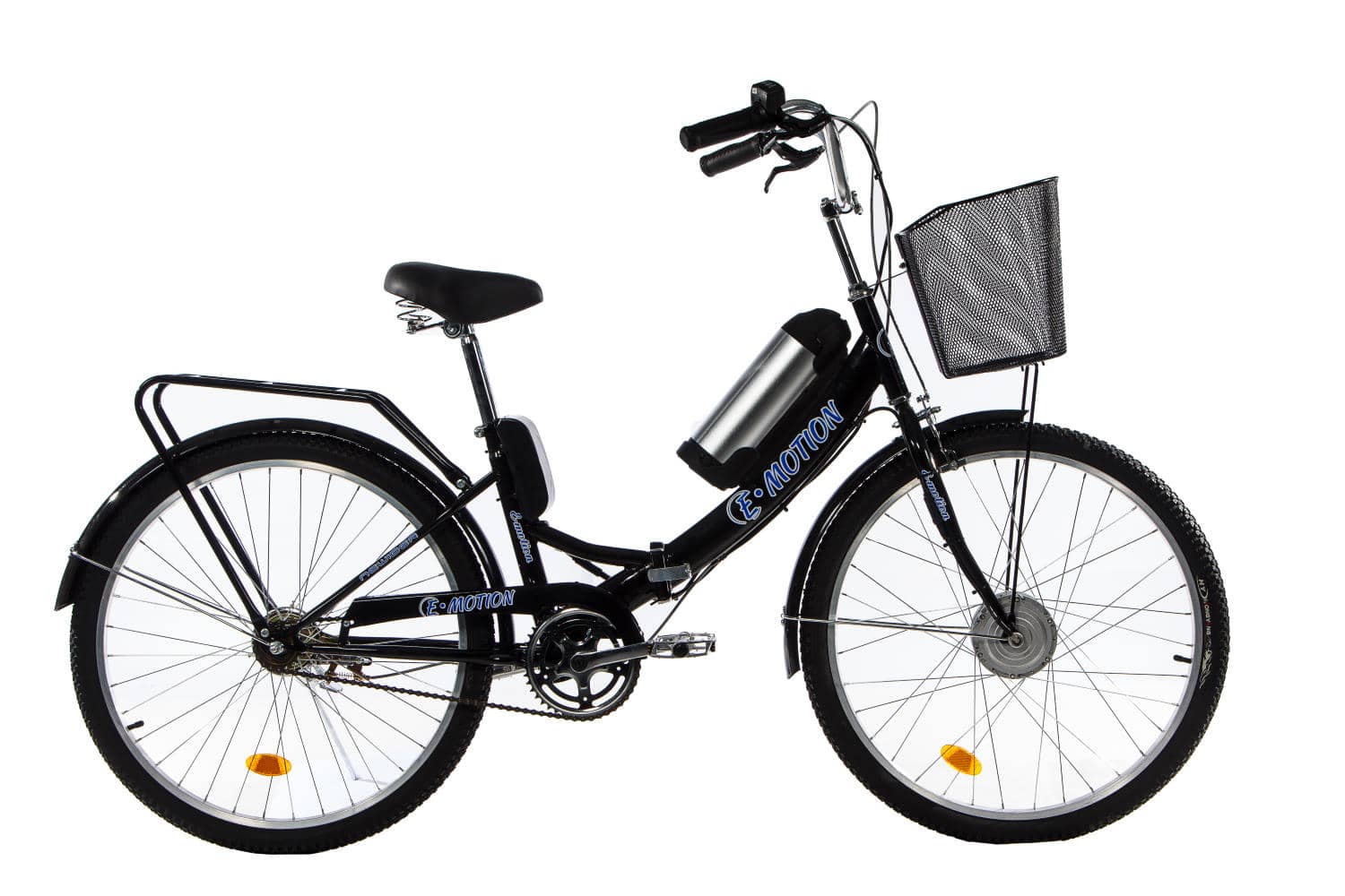 

Электровелосипед складной E-motion с низкой рамой 36V 10Ah 350W черный-синий (21NCHS)