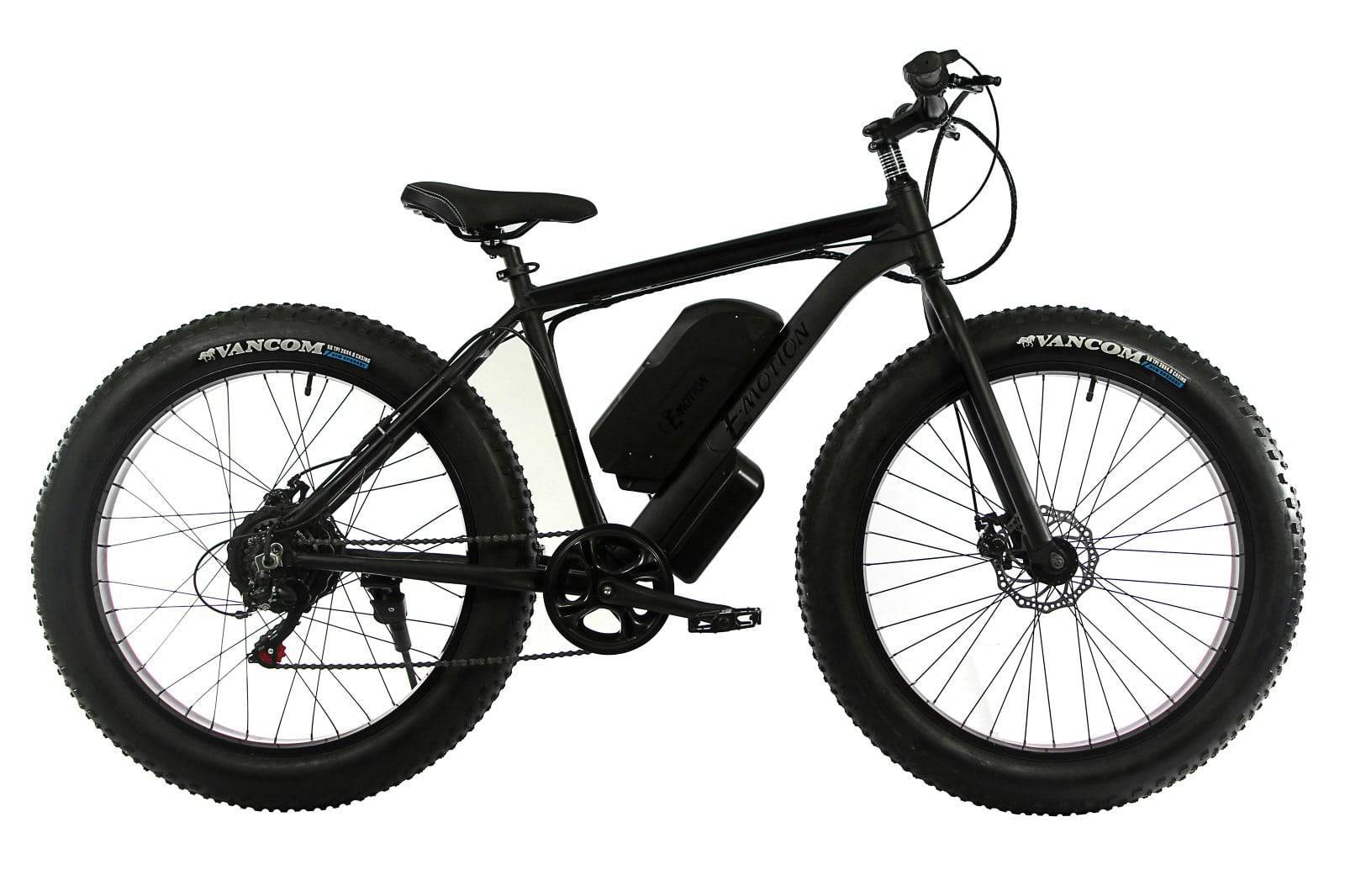 

Электровелосипед E-motion Fatbike GT 48V 15Ah 1000W 26" / рама 19" чёрный матовый (EFBGT48151000-B)