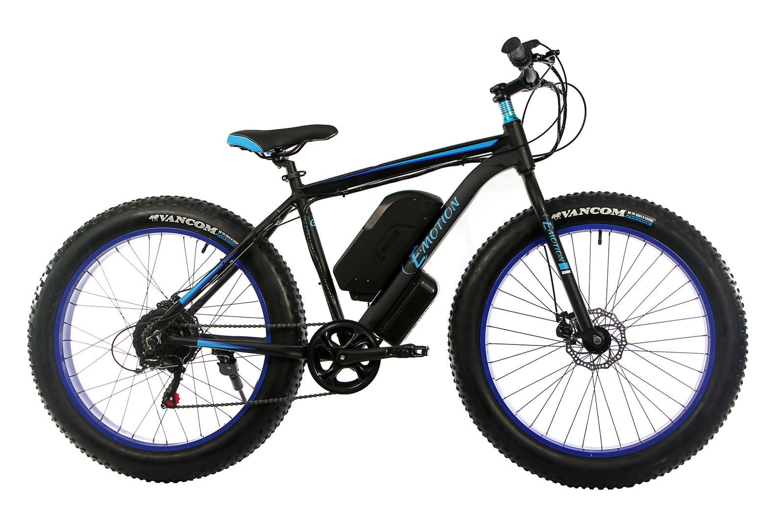 

Электровелосипед E-motion Fatbike GT 48V 15Ah 1000W 26" / рама 19" чёрно-синий (EFBGT48151000-BB)