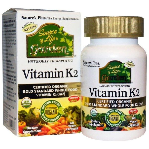 

Витамин К2 Vitamin K2 Nature's Plus 60 капсул (NP173)