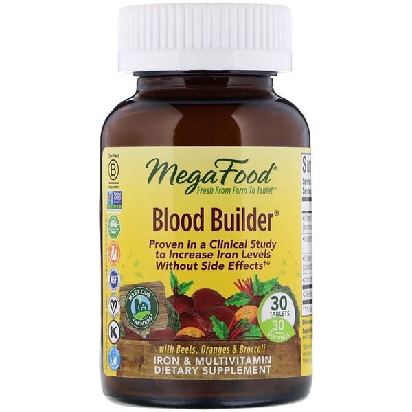 

Строитель крови Blood Builder MegaFood 30 таблеток (MF037)
