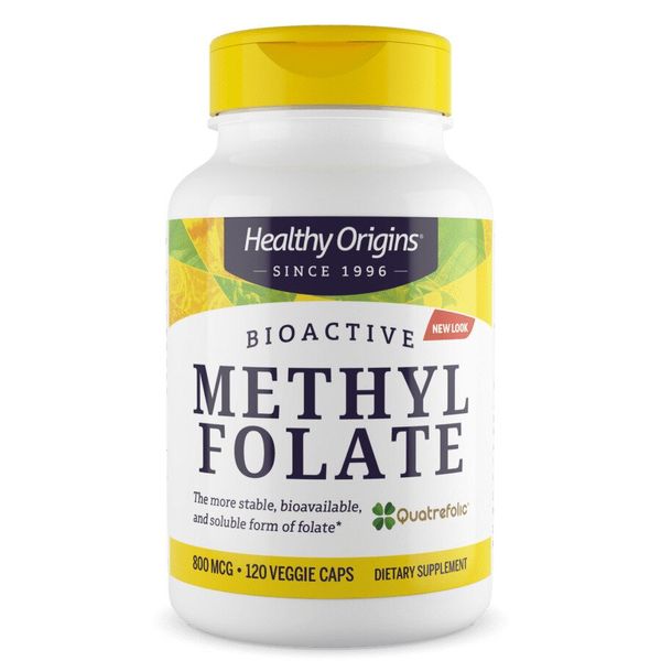 

Витамин В9 Метилфолат Methyl Folate Healthy Origins 800 мкг 120 капсул (HO098)