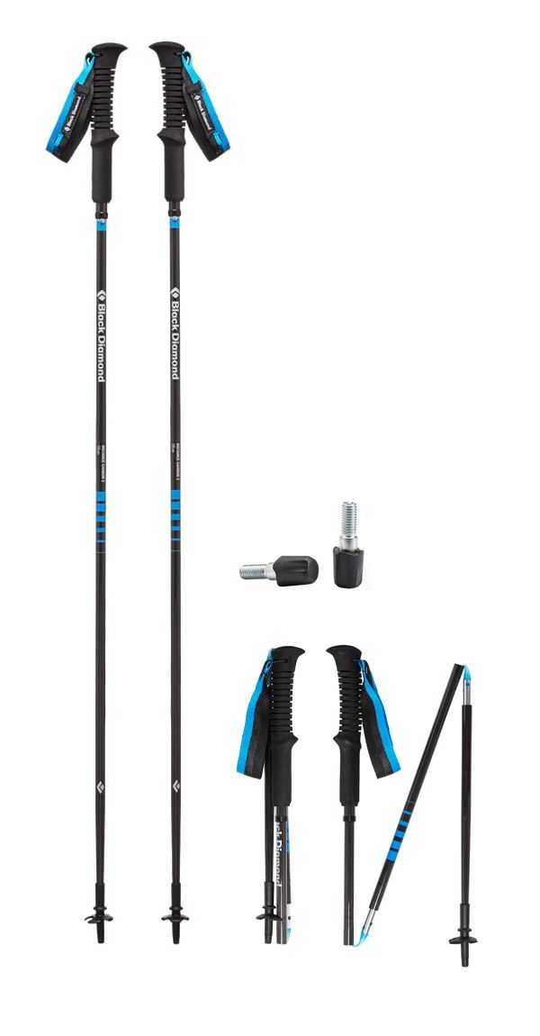 

Треккинговые палки Black Diamond Distance Carbon Z, 130 см, Black (BD 112205-130)