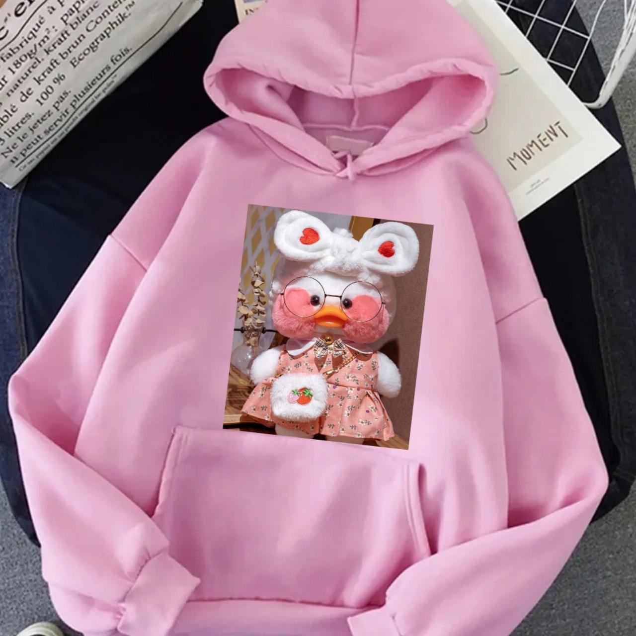 

Худи для девочек Omari с уточкой Lalafanfan 128 розовое