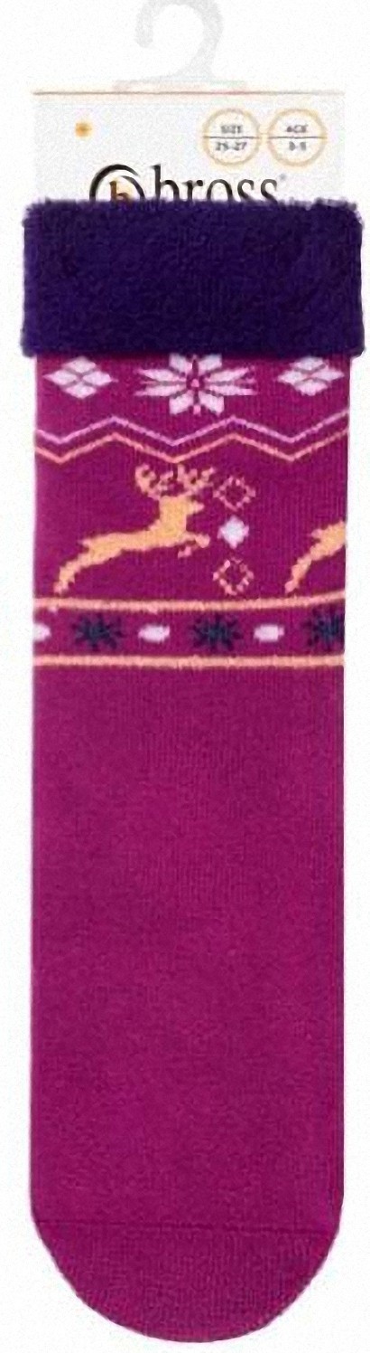 

Детские махровые носки для девочек Bross антискользящие теплые носочки для детей с тормозами олени бордовые 7-9 л р 122 - 128 см р - Арт. 21121, Детские махровые носки для девочек Bross антискользящие теплые носочки для детей с тормозами олени бордовые 7-