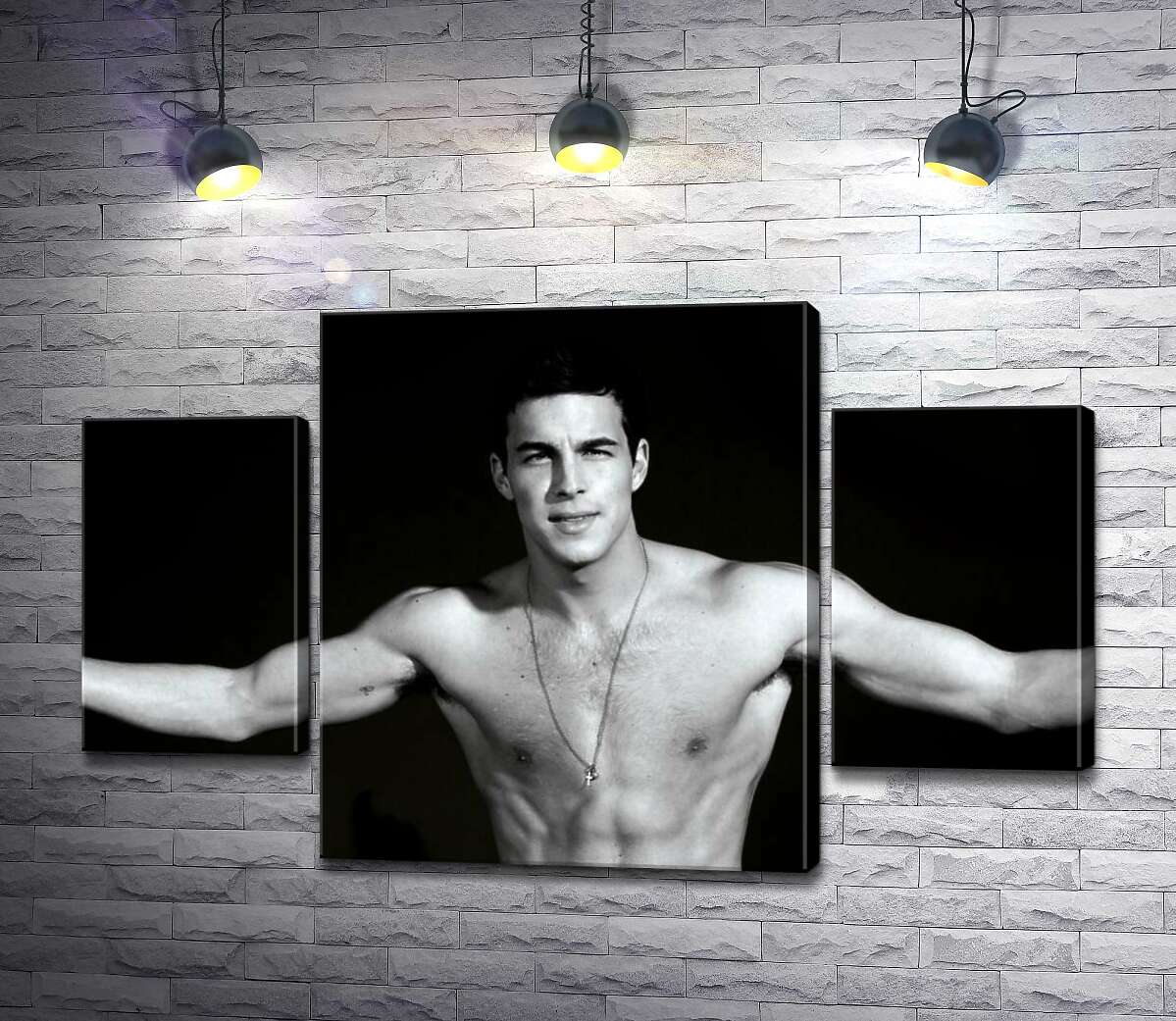 

Модульная картина ArtPoster Брутальный Марио Касас (Mario Casas) с обнаженным торсом 100x64 см Модуль №7