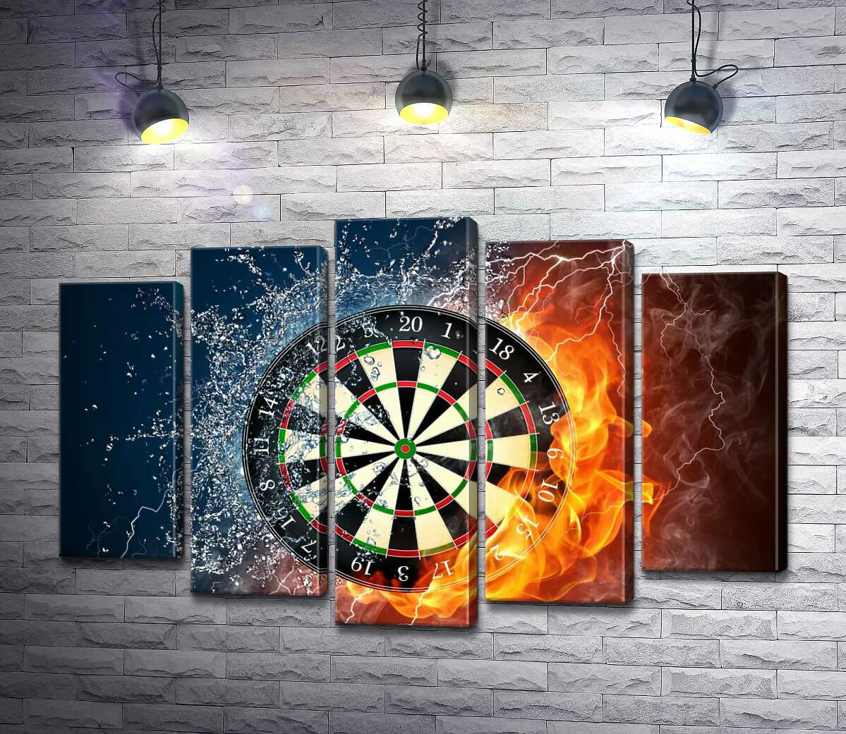 

Модульная картина ArtPoster Встреча стихий между мишенью 130x87 см Модуль №26