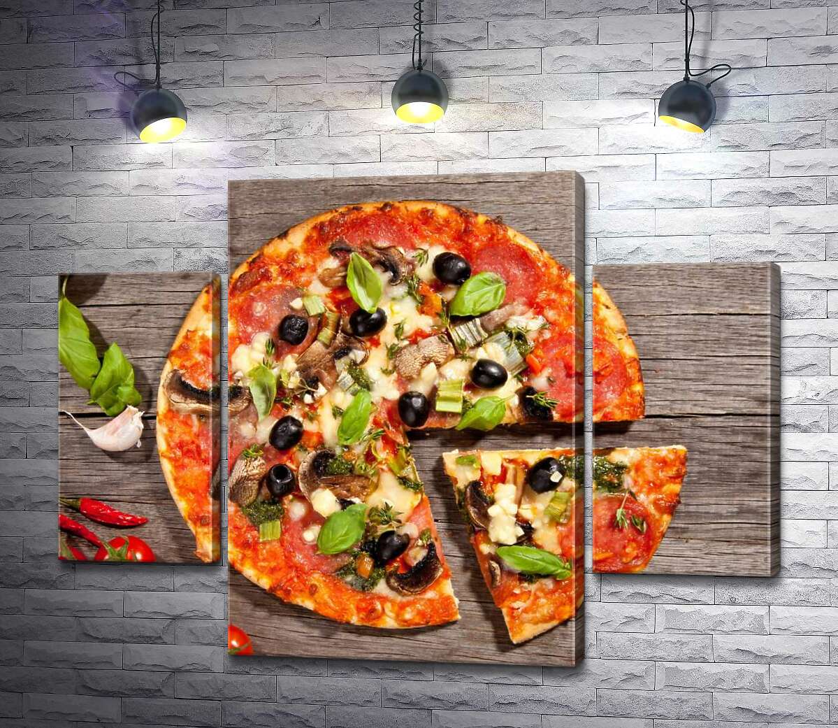 

Модульная картина ArtPoster Вкус Италии в каждом кусочке пиццы 100x78 см Модуль №7