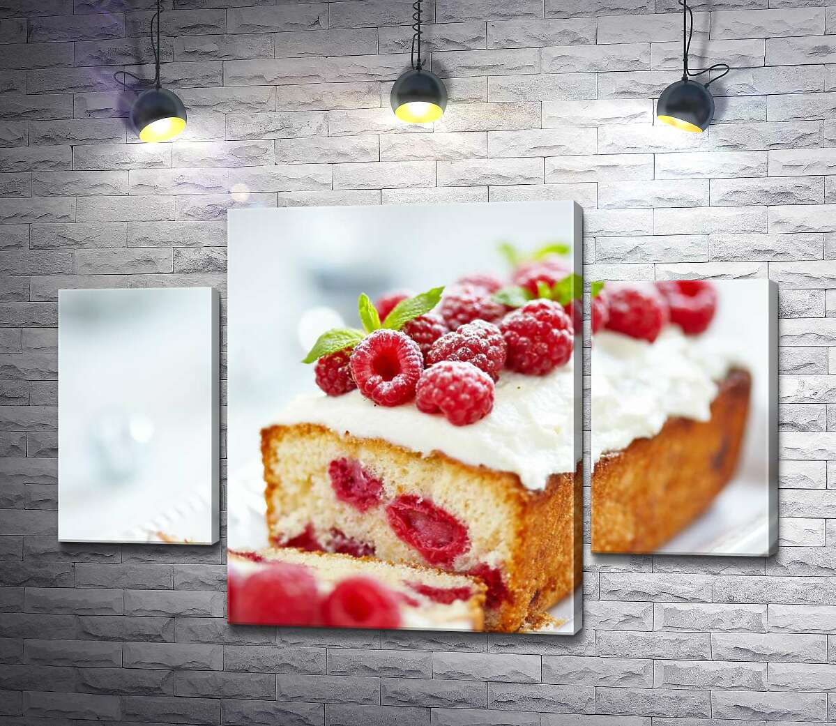 

Модульная картина ArtPoster Воздушный кекс с нотой малиновой кислинки 100x69 см Модуль №7